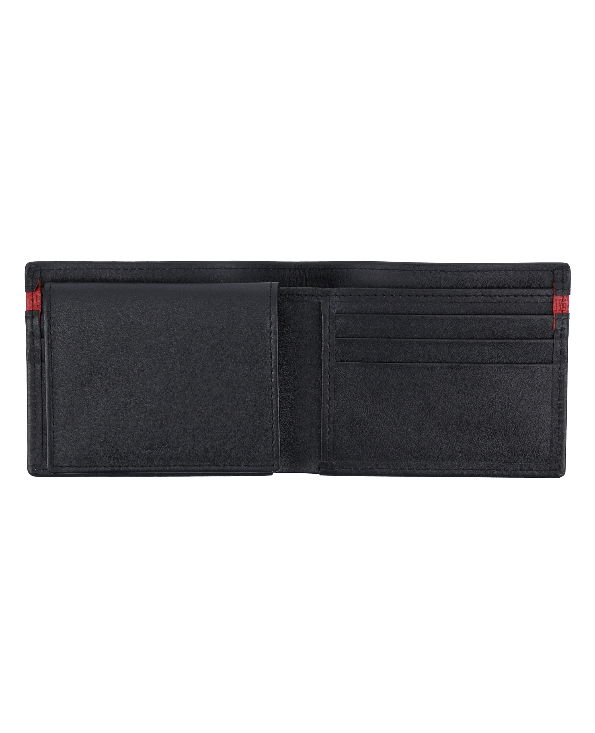 Quetta Black Billfold Wallet Interior - Sleek Card Organization