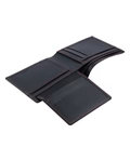 Rome Black Billfold Wallet Craftsmanship - Hand-stitched Details